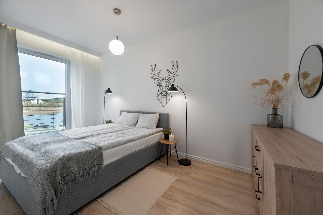 River View - Widok Na Wode, Parking W Hali, Winda, 3Pok I 5 Lozek, Klima, Netflix I Max, Centrum Ilawa Bagian luar foto